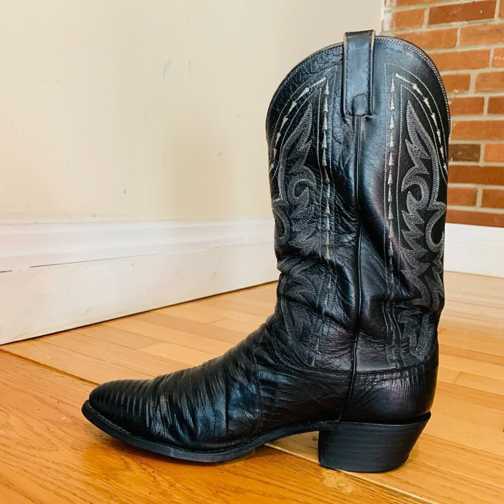 DAN POST Exotic Lizard Western Style Boot - Men's 10 D - Picture 9 of 11